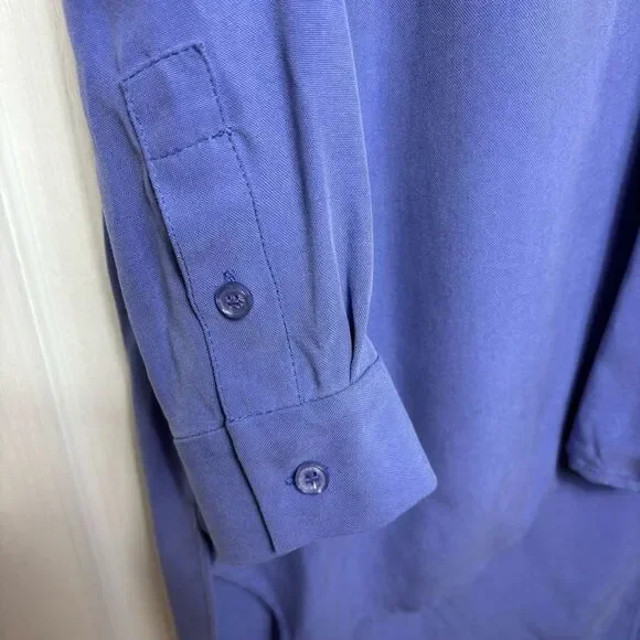 Soft Surroundings Purple Symphony Nights Long Sleeve Tunic Top Women’s Sz L - Picture 5 of 11